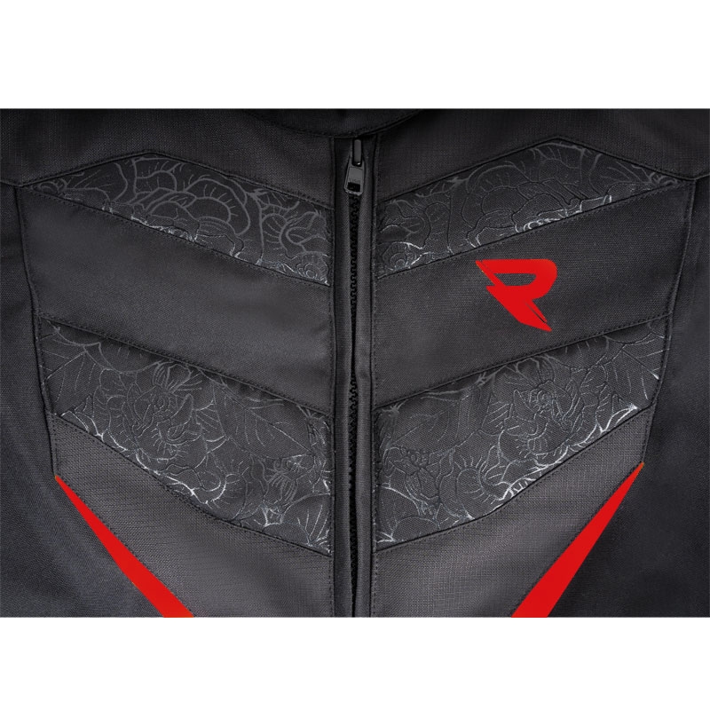 Motorcykeljakke til kvinder Street Racer Rose Sort og rød