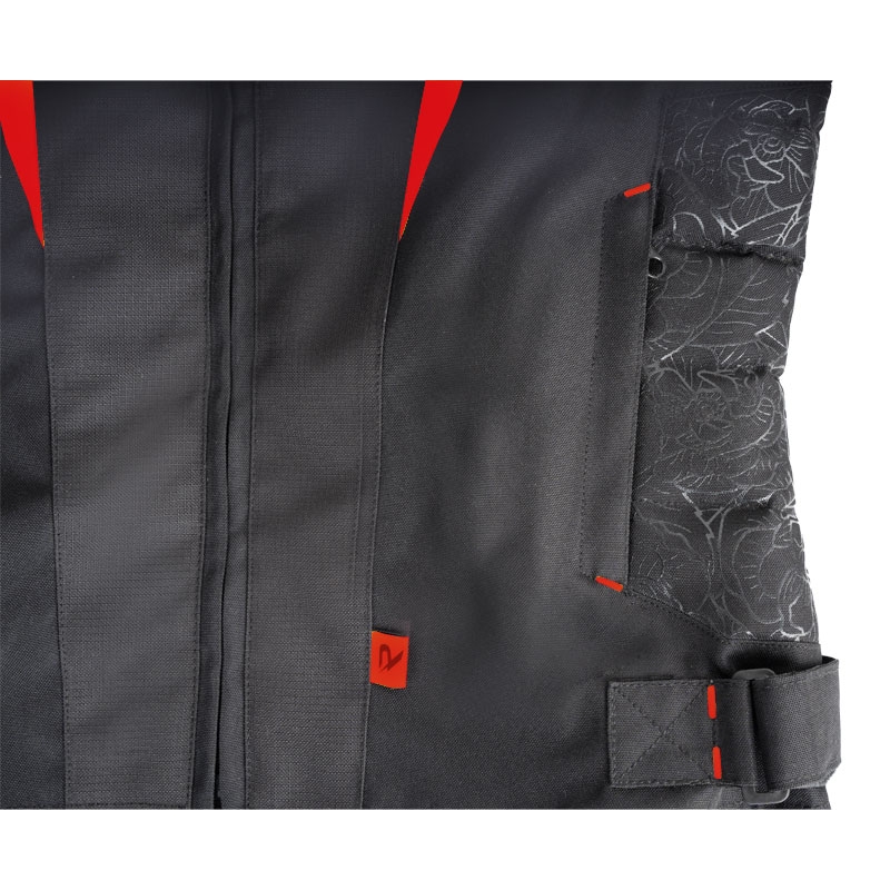 Motorcykeljakke til kvinder Street Racer Rose Sort og rød