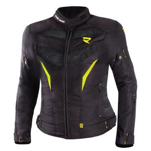 Motorcykeljakke til kvinder Street Racer Rose Black-Fluo Yellow