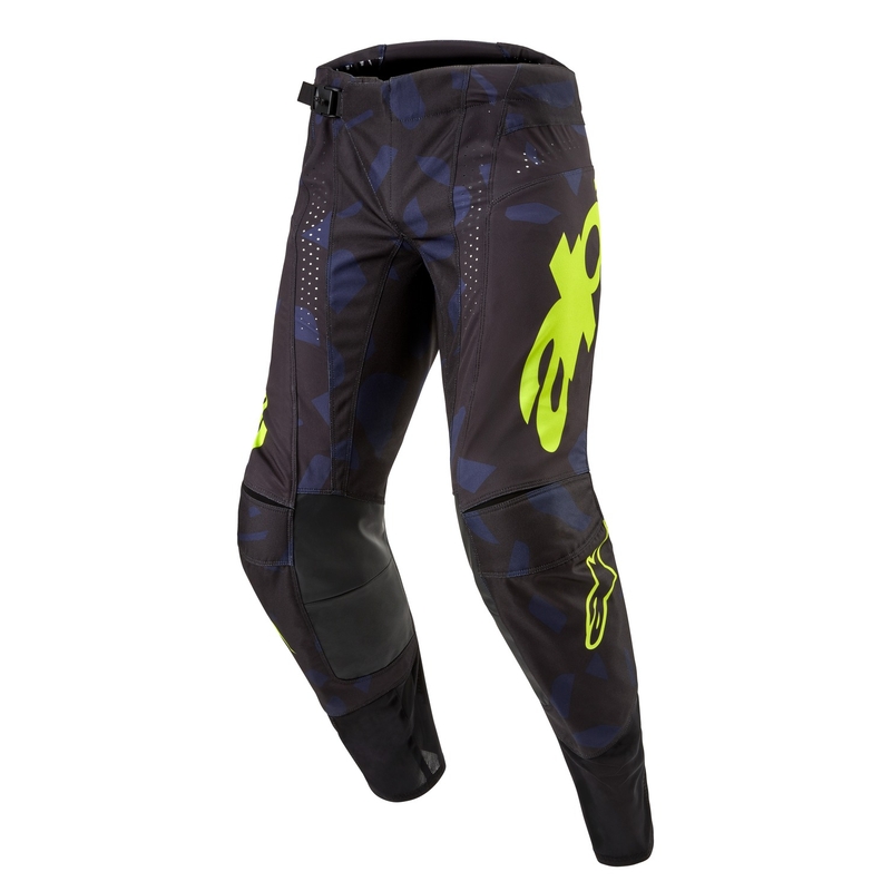 Alpinestars Techstar Rantera motocrossbukser sort-blå-fluo gul