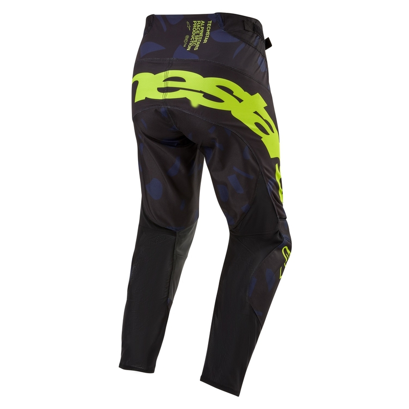 Alpinestars Techstar Rantera motocrossbukser sort-blå-fluo gul