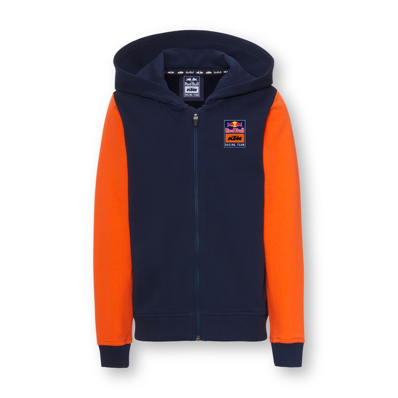 KTM Apex Zip-Hoodie til børn blå-orange udsalg