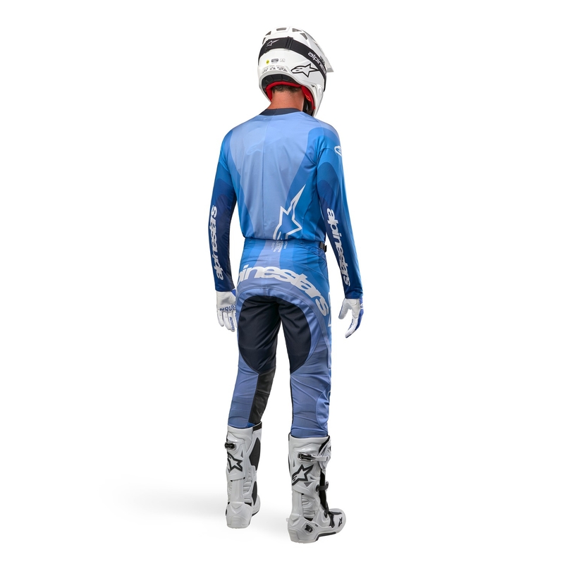 Motokrosové kalhoty Alpinestars Techstar Pneuma 2024 modro-světle modro-černé