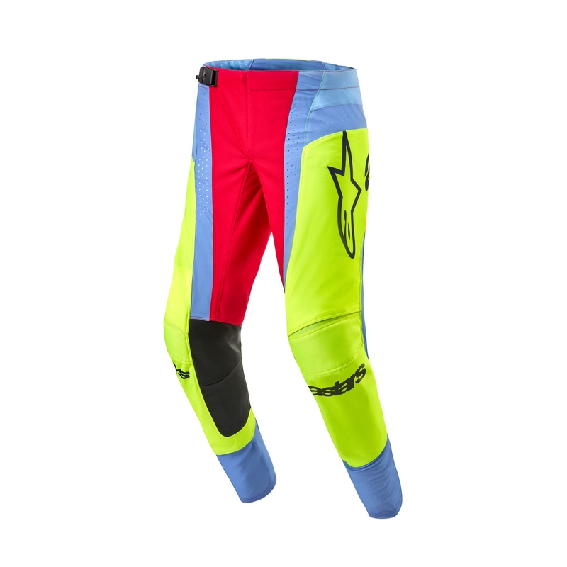 Alpinestars Techstar Ocuri Motocross-bukser Lyseblå-Fluogul-Rød