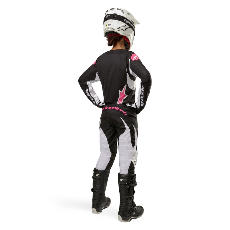 Alpinestars Stella Fluid motocrossbukser til kvinder sort-hvid