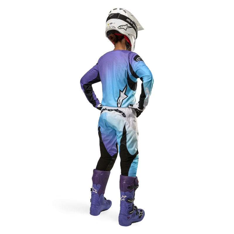 Alpinestars Stella Fluid 2024 motocrossbukser til kvinder, hvid og lilla