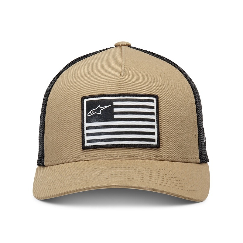 Alpinestars Flag Snap Hat sand-sort-hvid