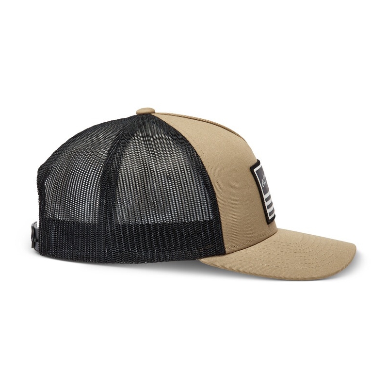 Alpinestars Flag Snap Hat sand-sort-hvid
