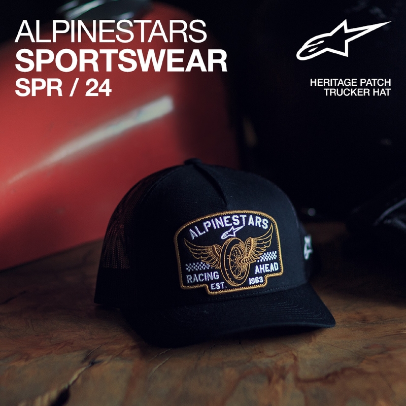 Alpinestars Heritage Patcher kasket sort-sort