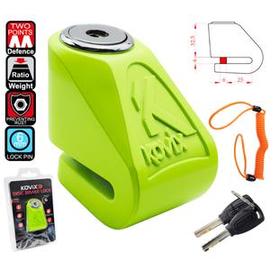 Skivebremselås KOVIX KN1 fluogul