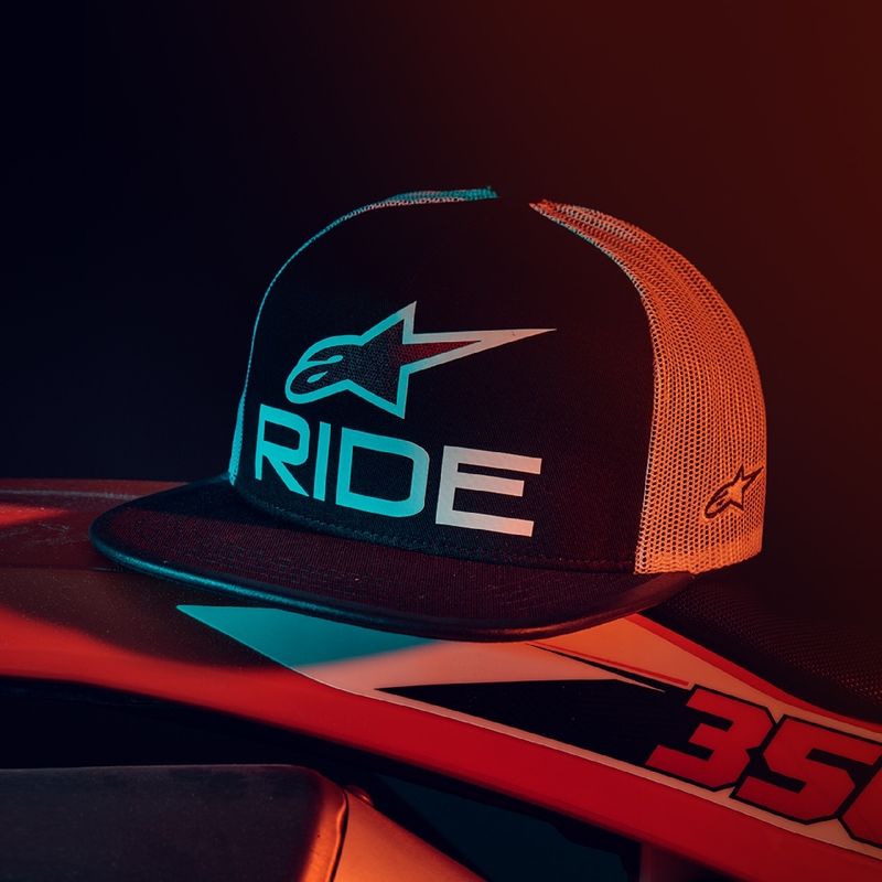 Alpinestars Ride 4.0 ER kasket sort, hvid og rød