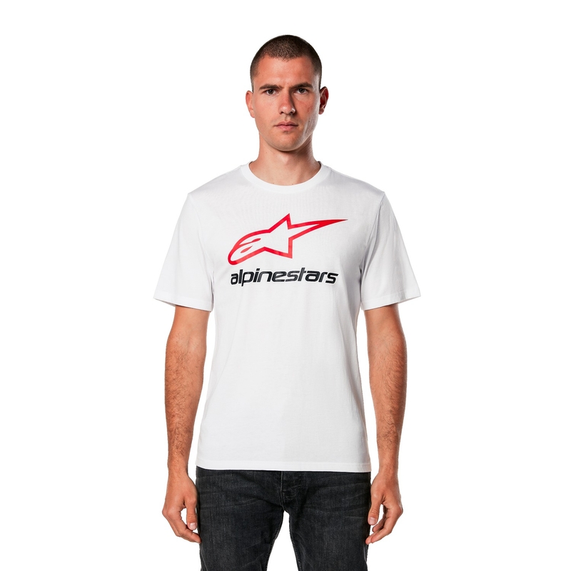 T-shirt Alpinestars Always 2.0 CSF hvid-rød-sort