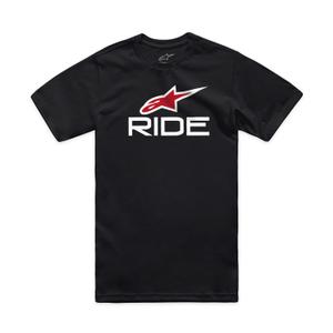 T-shirt Alpinestars Ride 4.0 CSF sort-hvid-rød