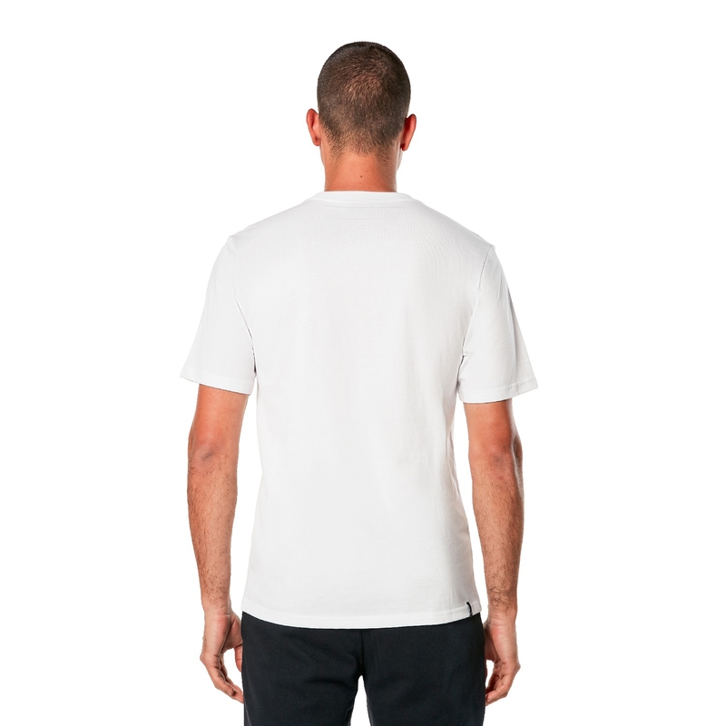 T-shirt Alpinestars MX-hjelm CSF hvid