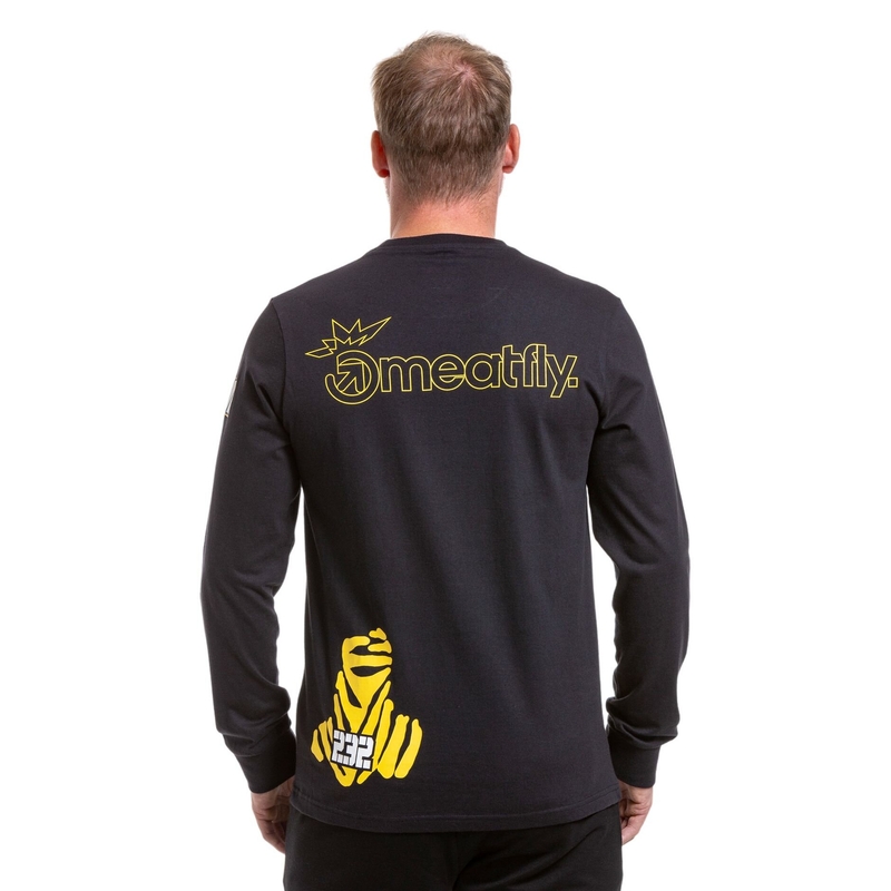 Meatfly Dakar Bedouin langærmet t-shirt sort