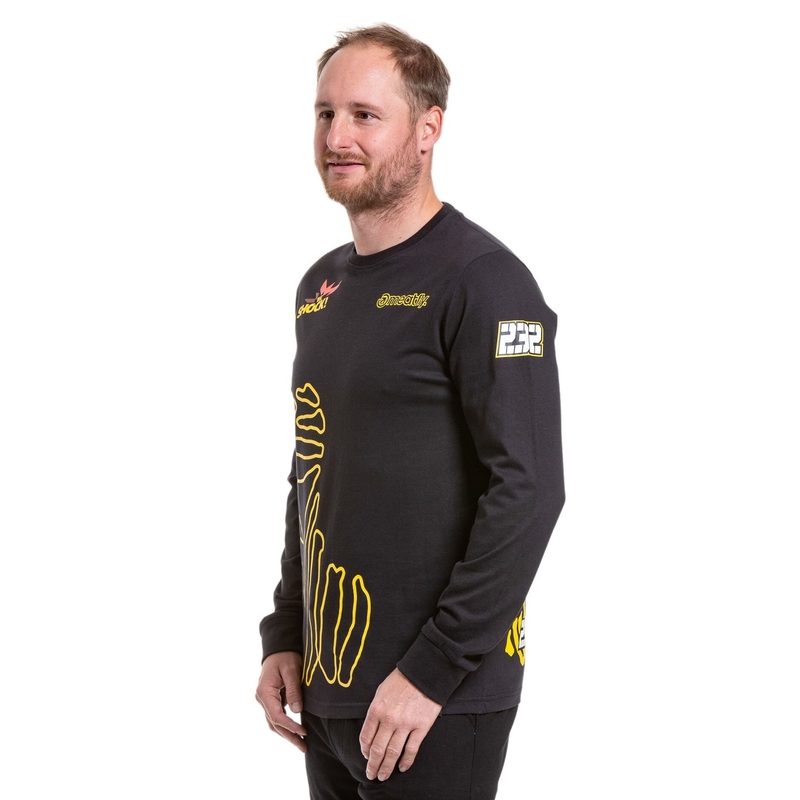Meatfly Dakar Bedouin langærmet t-shirt sort