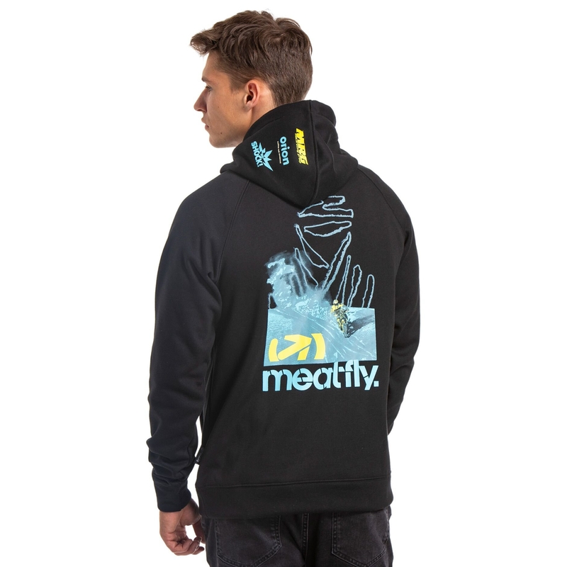 Meatfly Gravel Dakar teknisk sweatshirt sort