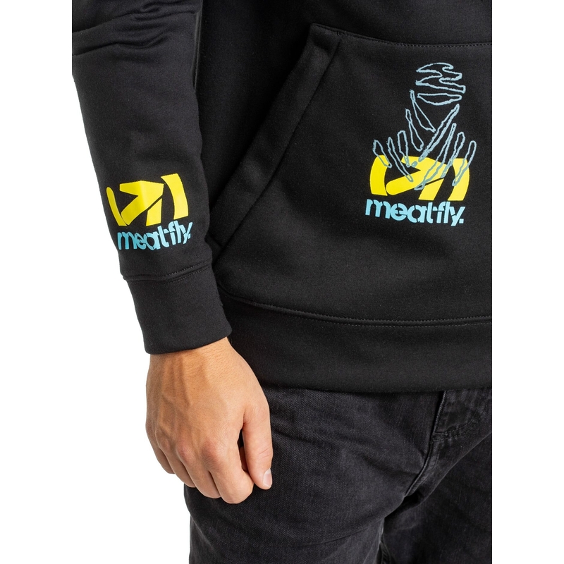 Meatfly Gravel Dakar teknisk sweatshirt sort