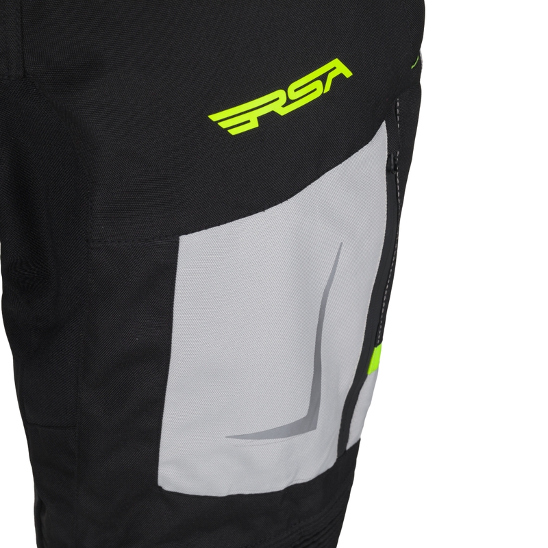 RSA EXO 2 motorcykelbukser sort-fluo gul