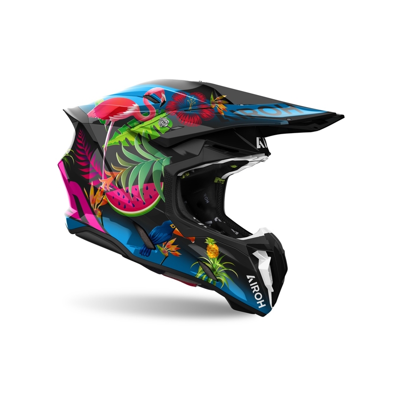 Motocrosshjelm Airoh Twist 3 Amazonia glossy