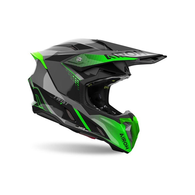 Motocrosshjelm Airoh Twist 3 Shard blank grøn