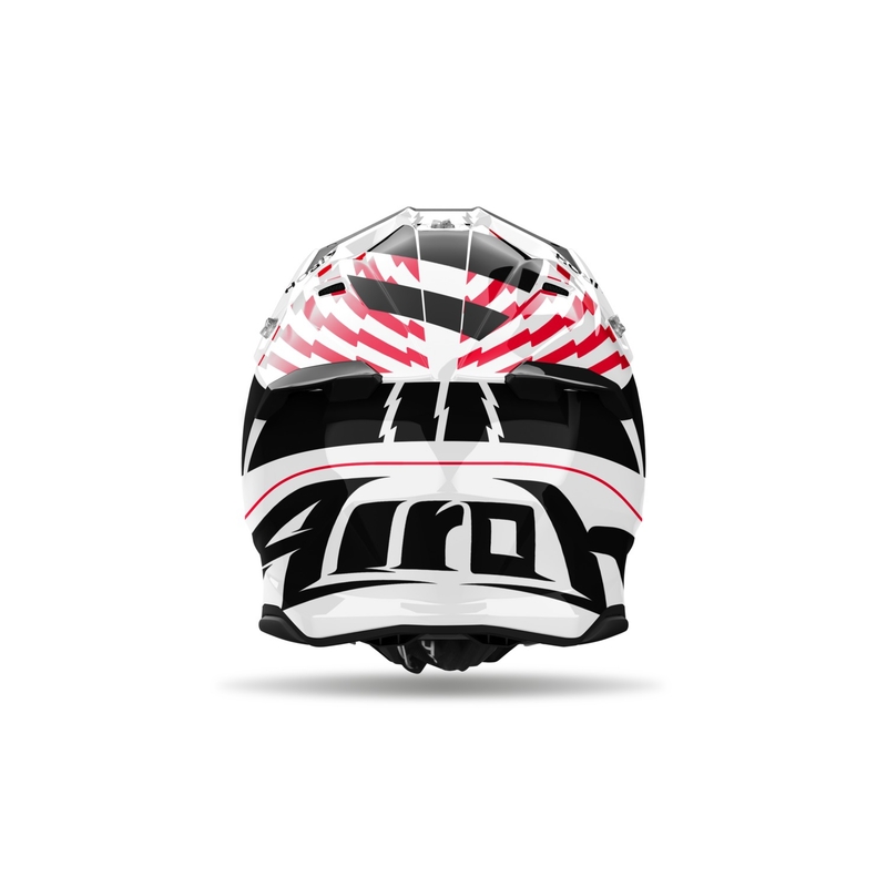 Motocrosshjelm Airoh Twist 3 Thunder blank rød