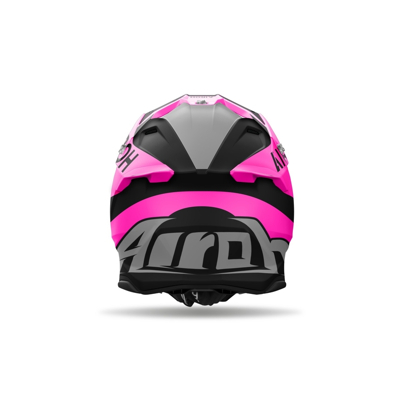 Motocrosshjelm Airoh Twist 3 King mat pink