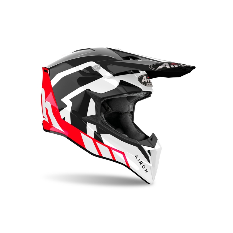 Motocrosshjelm Airoh Wraaap Reloaded blank rød