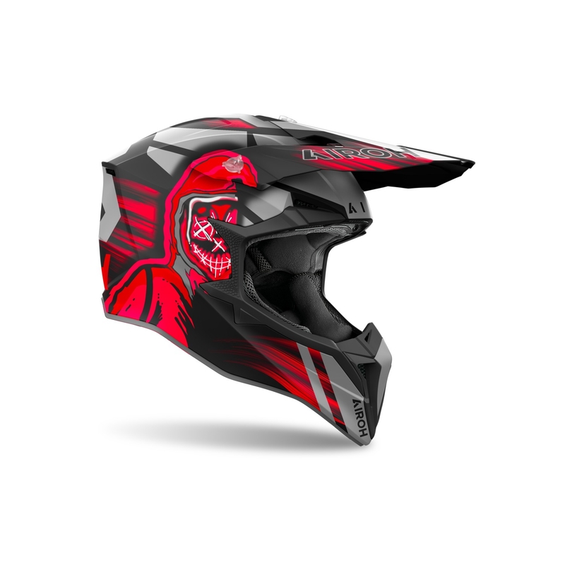 Airoh Wraaap Cyber motocross hjelm mat rød