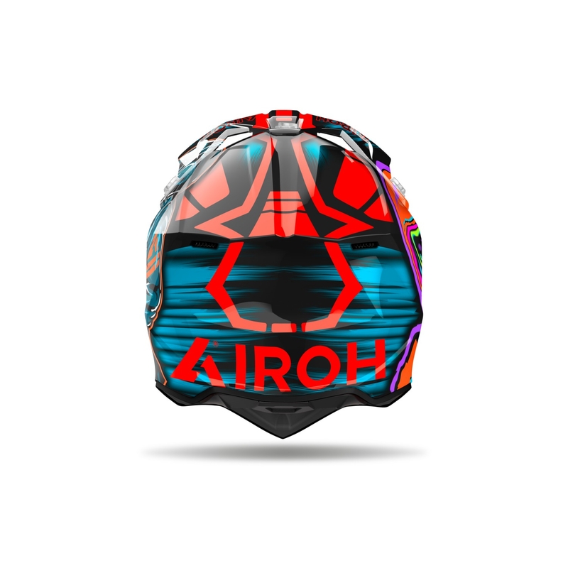Airoh Wraaap Cyber motocross hjelm blank orange