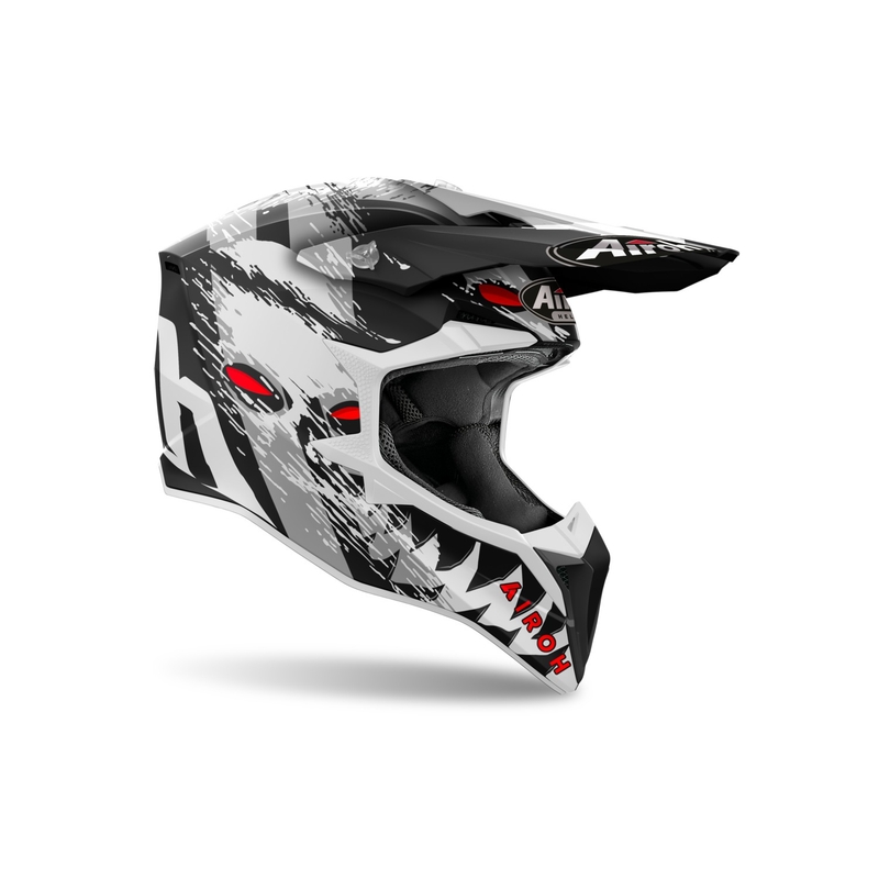 Motocrosshjelm Airoh Wraaap Demon 2024 mat