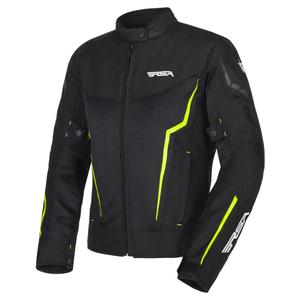 RSA Bolt Black-White-Fluo Yellow motorcykeljakke til kvinder