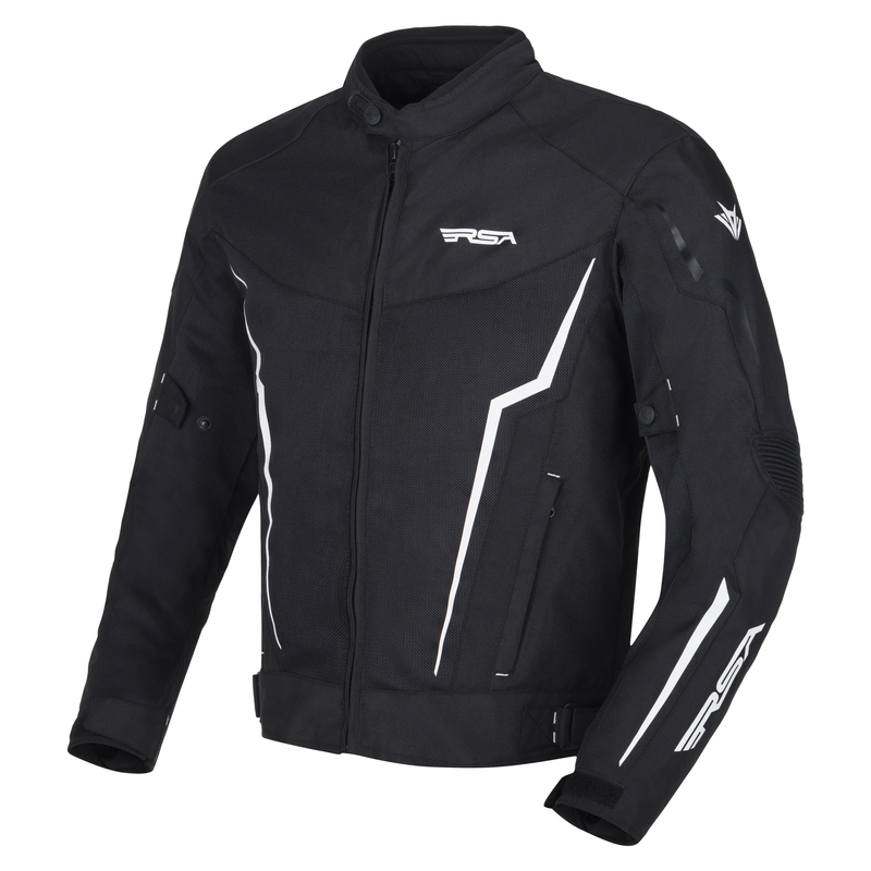 RSA Bolt sort og hvid motorcykeljakke