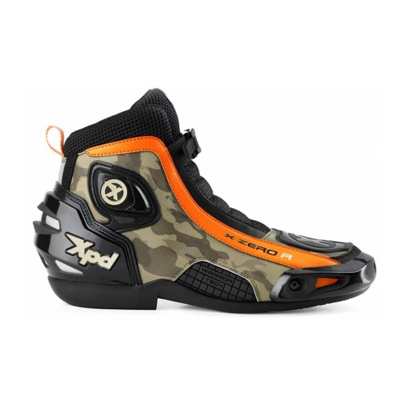 Boty na motorku XPD X-Zero R černo-camo-oranžové