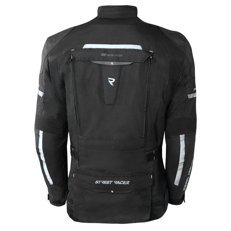Street Racer Rocket sort motorcykeljakke