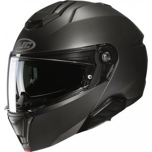 HJC i91 Solid semi flat titanium flip-up motorcykelhjelm