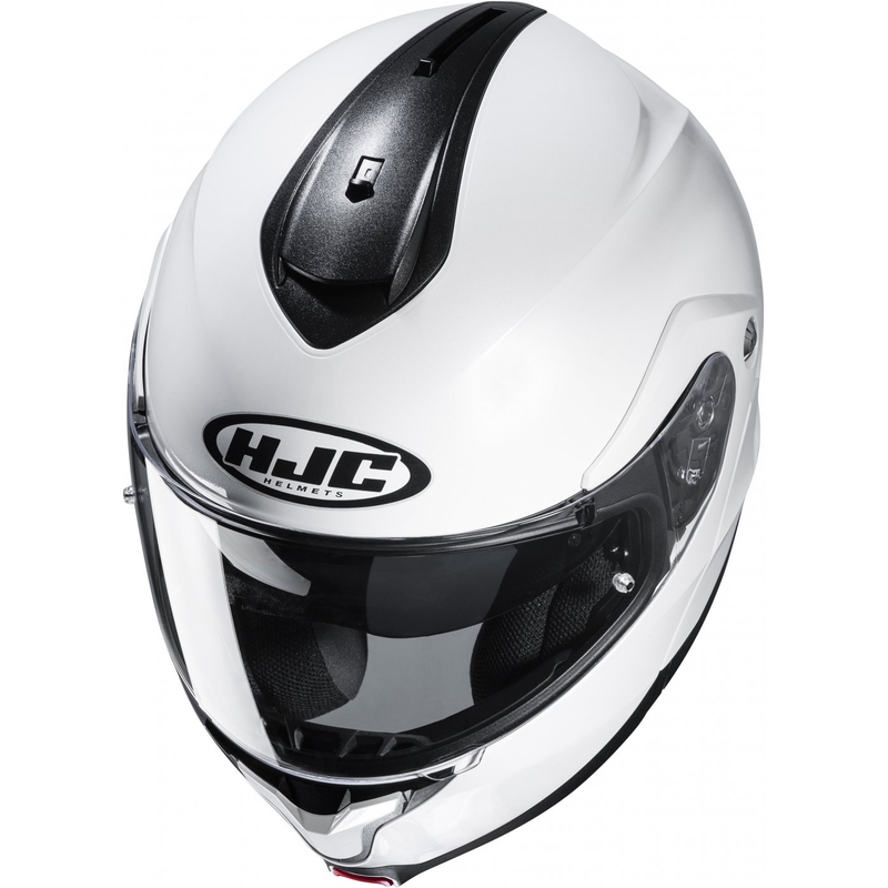 Flip-up motorcykelhjelm HJC hjelm C91N Solid perlehvid