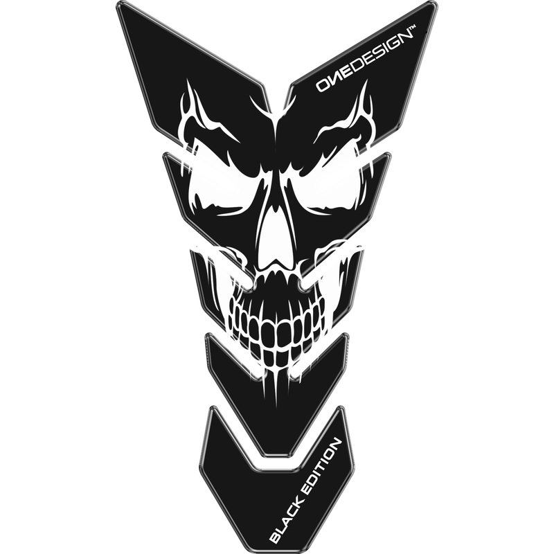 Dæksel til brændstoftank Print - Skull 5