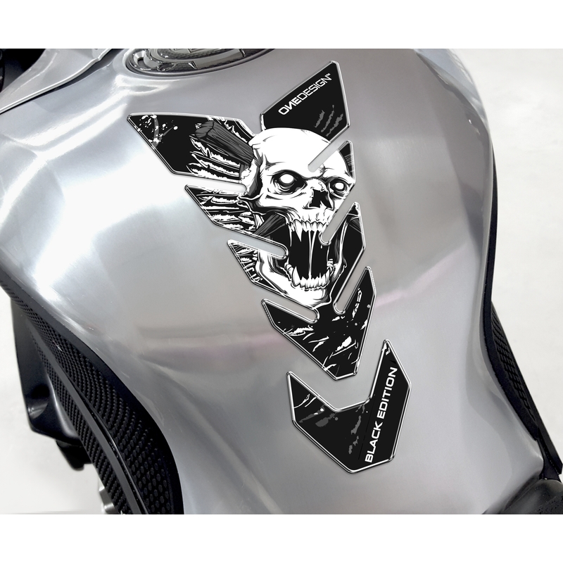 Dæksel til brændstoftank Print - Skull 6