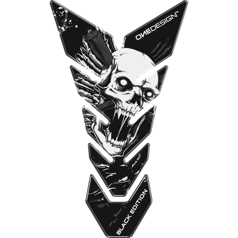 Dæksel til brændstoftank Print - Skull 6