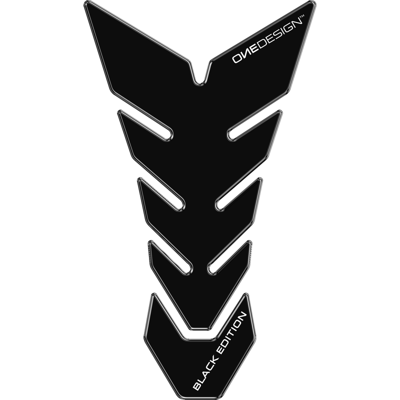 Brændstofdæksel med tryk - blank sort