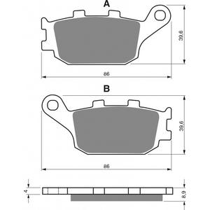 Brzdové destičky GOLDFREN AD