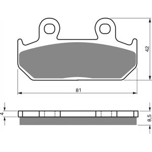 Brzdové destičky GOLDFREN S3