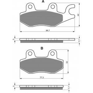 Brzdové destičky GOLDFREN S33 STREET