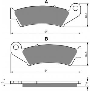Brzdové destičky GOLDFREN K1
