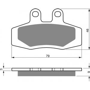 Brzdové destičky GOLDFREN K1