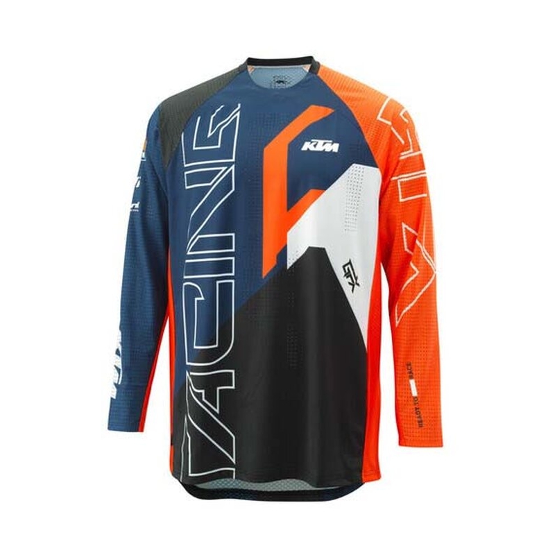 Motocrosstrøje KTM Gravity-FX Replica sort-blå-orange udsalg
