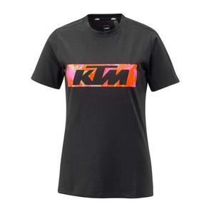 KTM Camo Tee til kvinder, sort udsalg