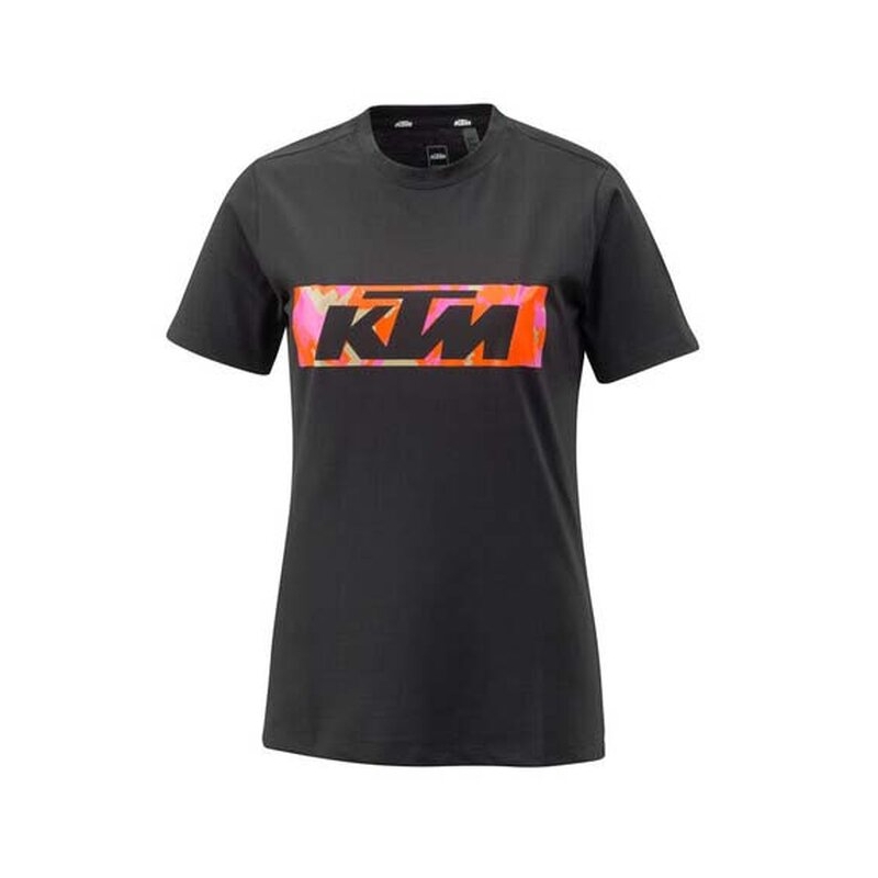 KTM Camo Tee til kvinder, sort udsalg