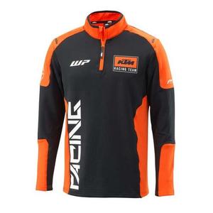 Hættetrøje KTM Team Halfzip sort-orange